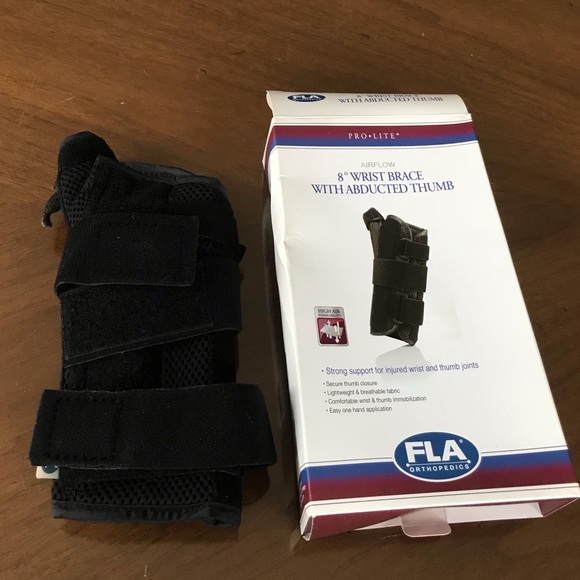 Florida Orthopedics Prolite 8" Wrist Brace with Abducted Thumb: L/XL Left - Picture 4 of 5